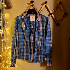 Flannel Bundle, Hollister/ Magellen. Size  Is a MD, Fit Like Small
